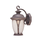 Vintage-style outdoor wall light fixture on a white background