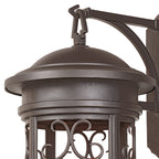 Ellington 20 in. Oil Rubbed Bronze 1-Light Outdoor Hardwired Wall Light Lantern Porch Sconce No Bulbs Included