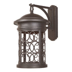 Ellington 20 in. Oil Rubbed Bronze 1-Light Outdoor Hardwired Wall Light Lantern Porch Sconce No Bulbs Included