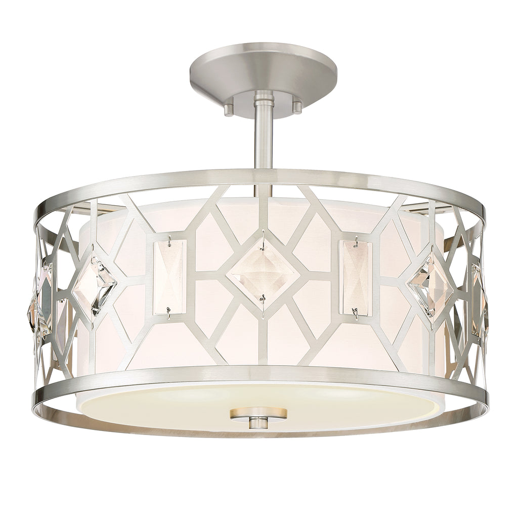 Brentwood  2 Light Semi-Flush