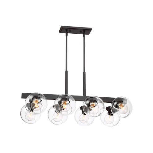 Meridian 8 Light Linear Chandelier