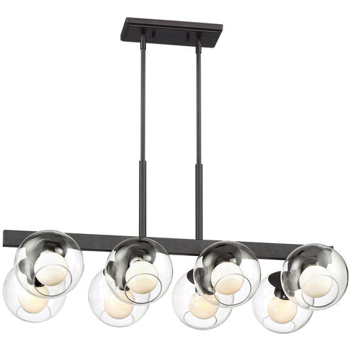 Meridian 8 Light Linear Chandelier
