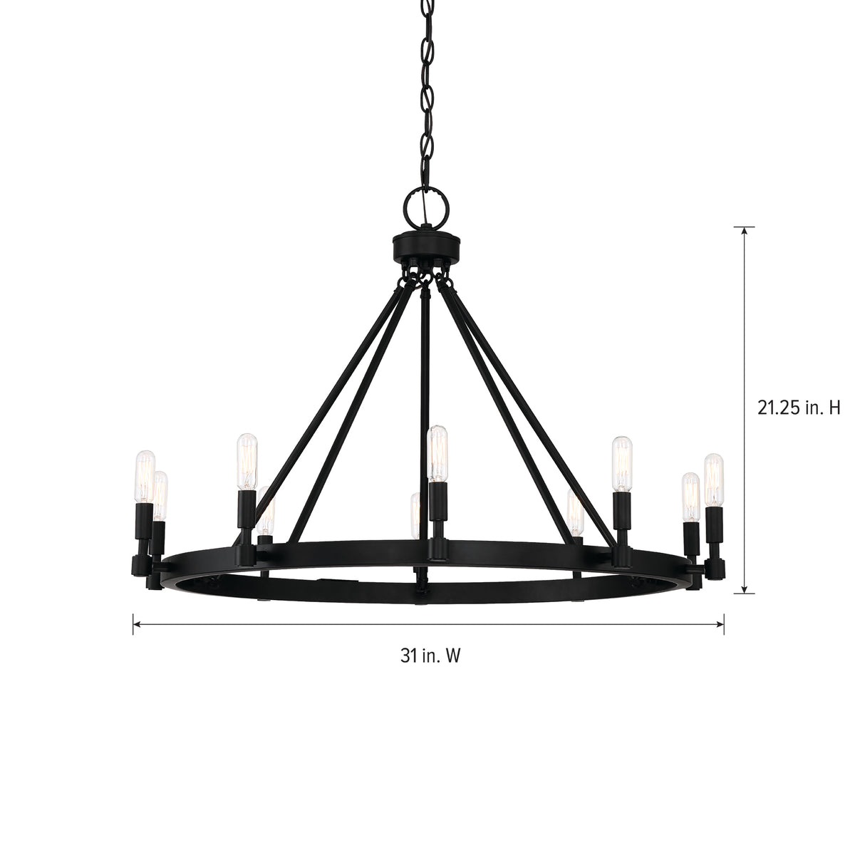 Fiora 10 Light Chandelier