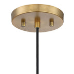 Emmett 60-Watt 1-Light Old Satin Brass Minimalist Mini Pendant Light and No Bulbs Included