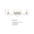 Liam 4-Light Bathroom Fixture