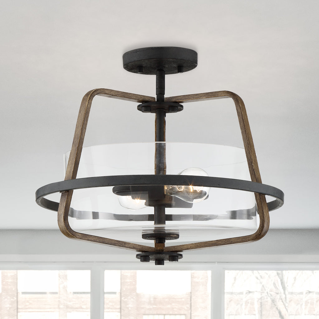 Ryder 2 Light Semi-Flushmount