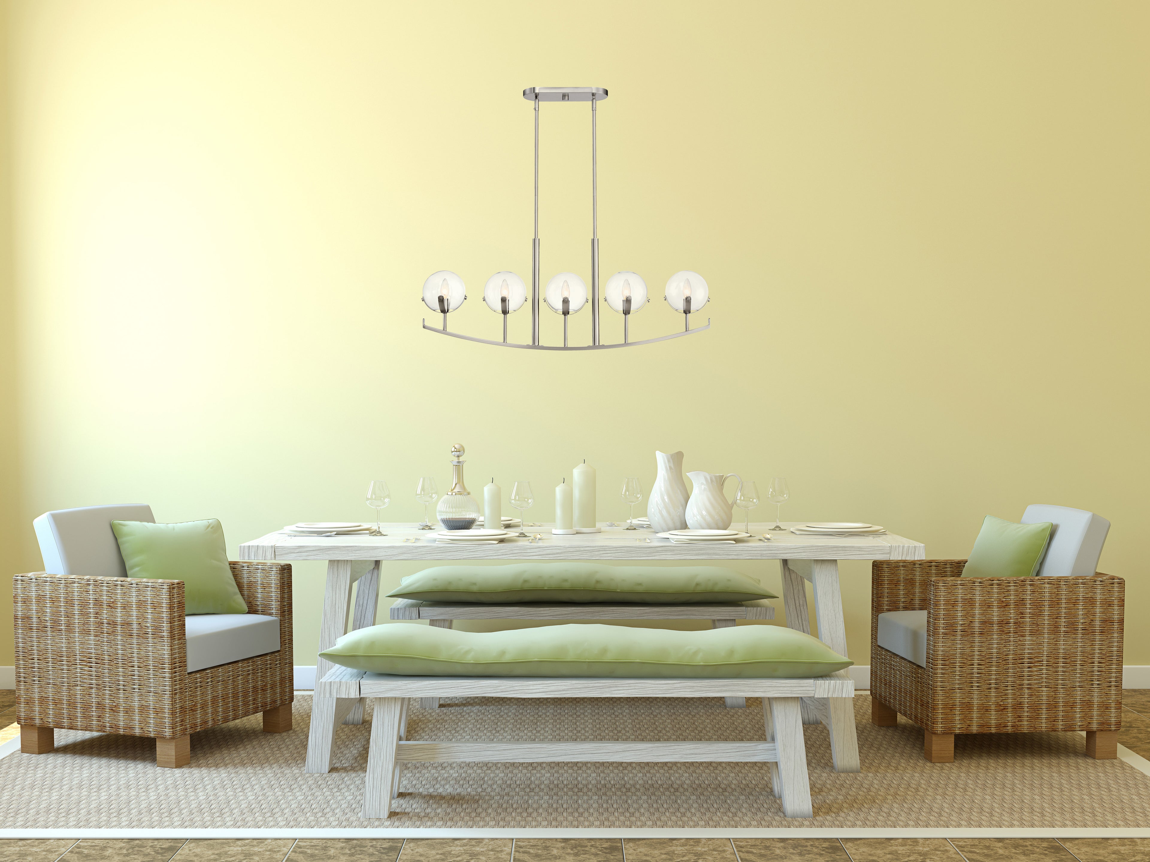 Spyglass 5 Light Island Chandelier