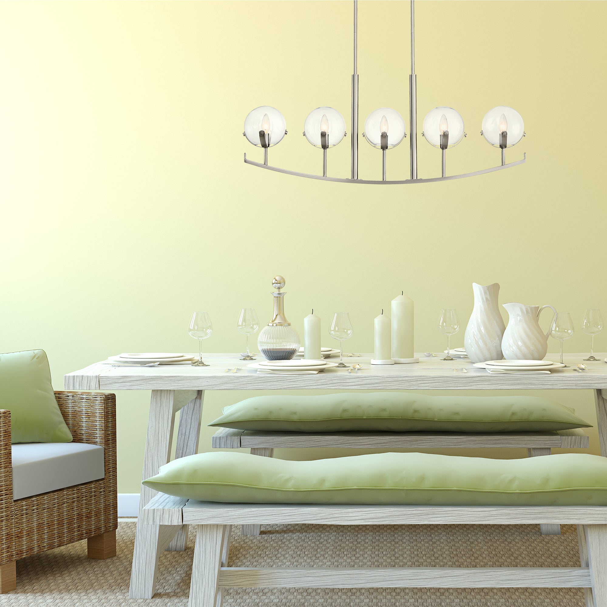 Spyglass 5 Light Island Chandelier