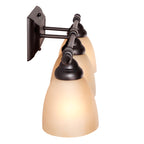 Apollo 23.75 in. 3-Light Oil Rubbed Bronze Modern Vanity Light with Alabaster Glass Shades for Bathrooms