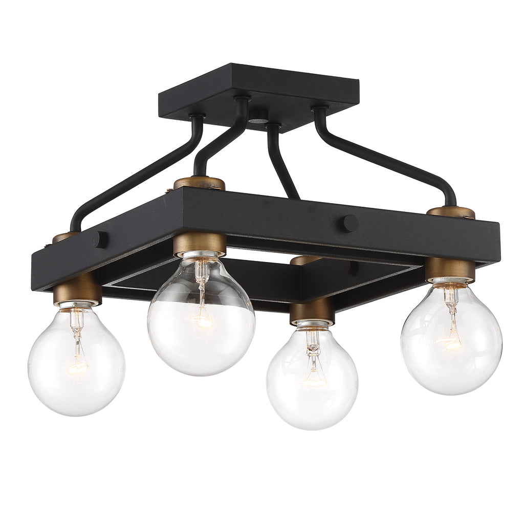 Ravella 4 Light Semi-Flushmount