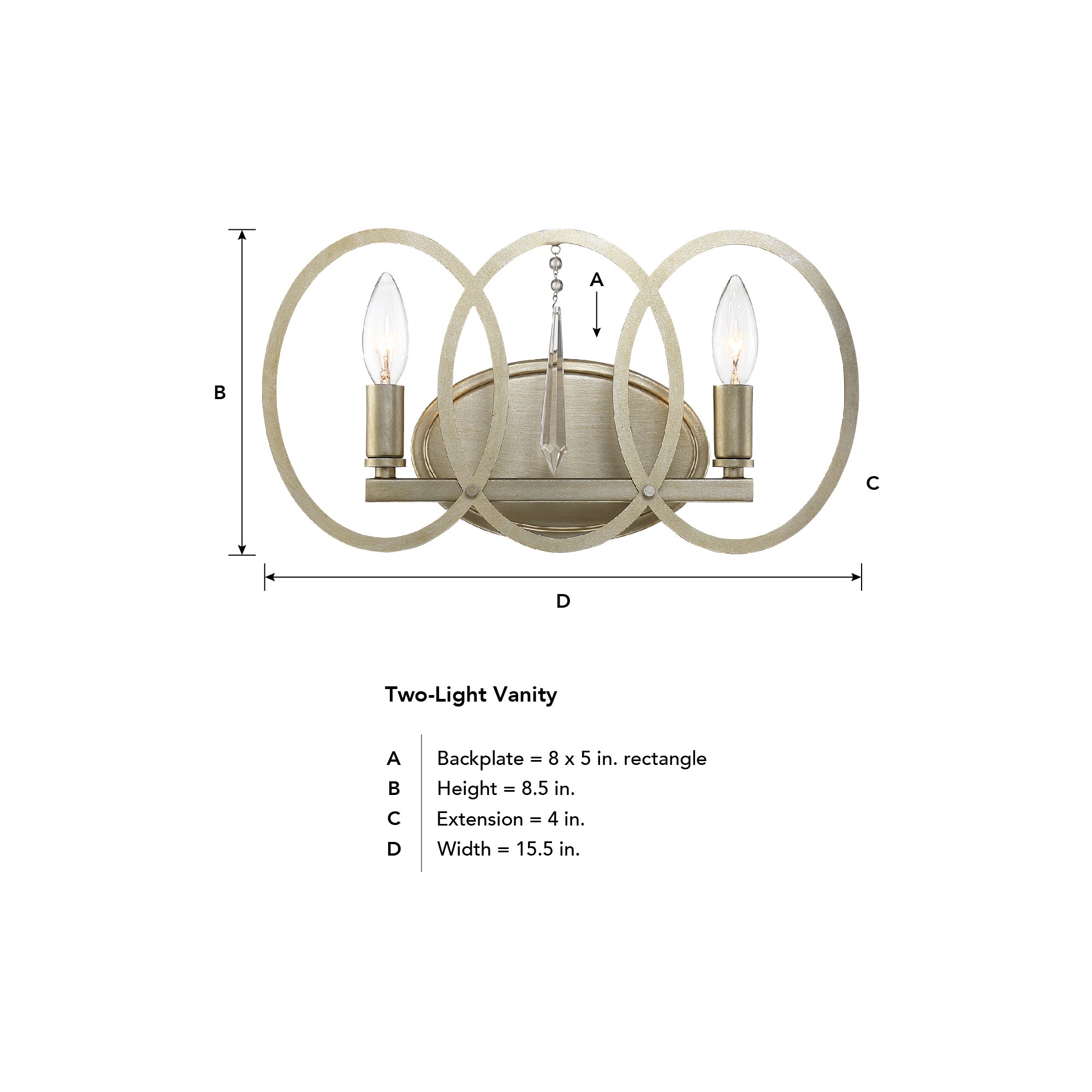 Hutton Collection - 2 Light - Bath Bar