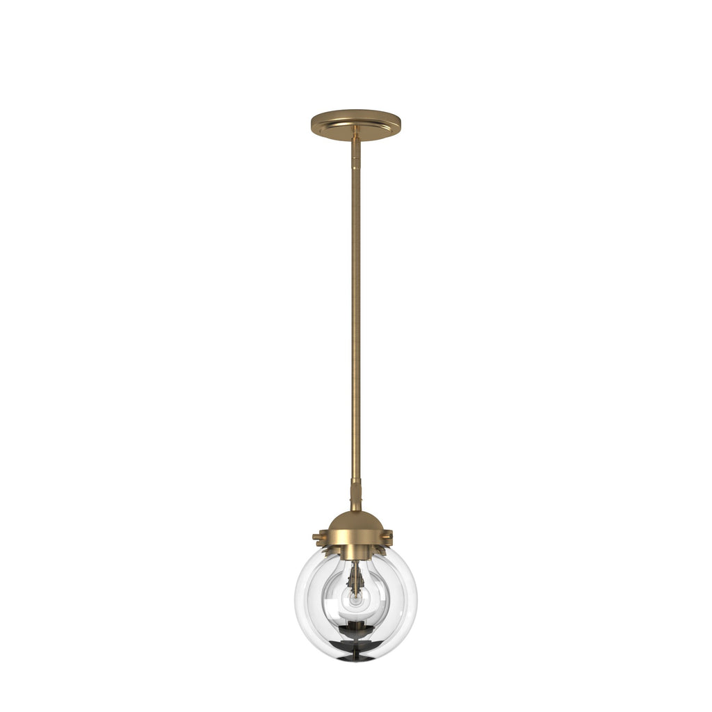 Knoll 4-Light Brushed Gold Retro Linear Chandelier for Kitchen Islands with No Bulbs Included