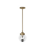 Knoll 4-Light Brushed Gold Retro Linear Chandelier for Kitchen Islands with No Bulbs Included