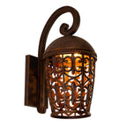 Amherst 1-Light Burnt Umber Outdoor Line Voltage Wall Sconce with No Bulb Included