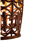 Amherst 1-Light Burnt Umber Outdoor Line Voltage Wall Sconce with No Bulb Included