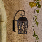 Amherst 1-Light Burnt Umber Outdoor Line Voltage Wall Sconce with No Bulb Included
