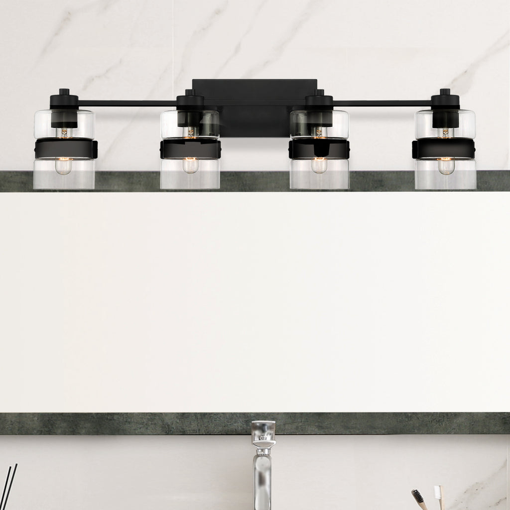 Midnight LA 4 Light Vanity