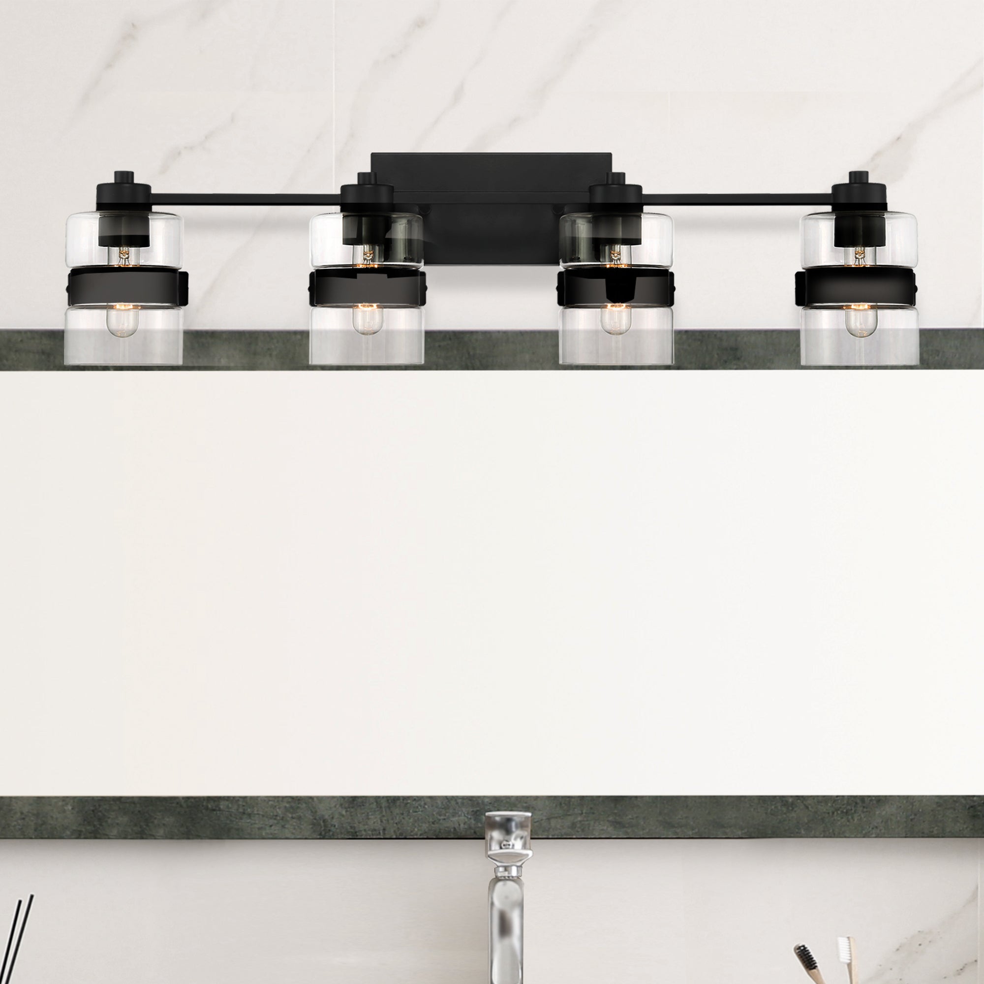 Midnight LA 4 Light Vanity