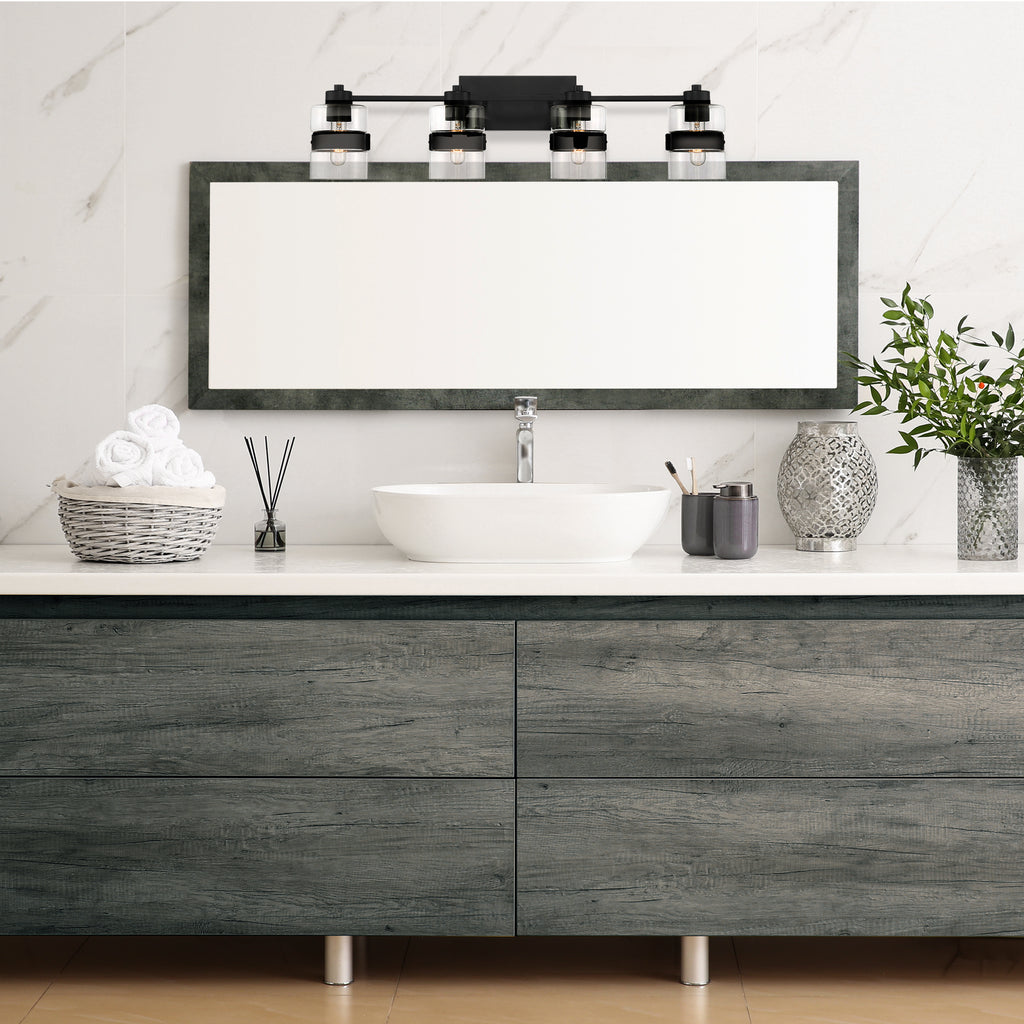 Midnight LA 4 Light Vanity