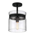 Midnight 1 Light Semi Flush