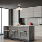 3 Light Semi Flush