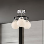 3 Light Semi Flush