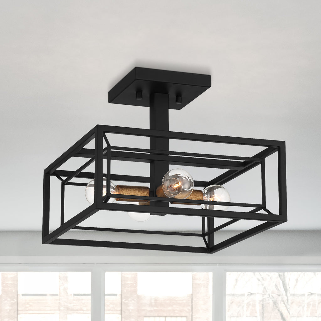 4 Light Semi Flush