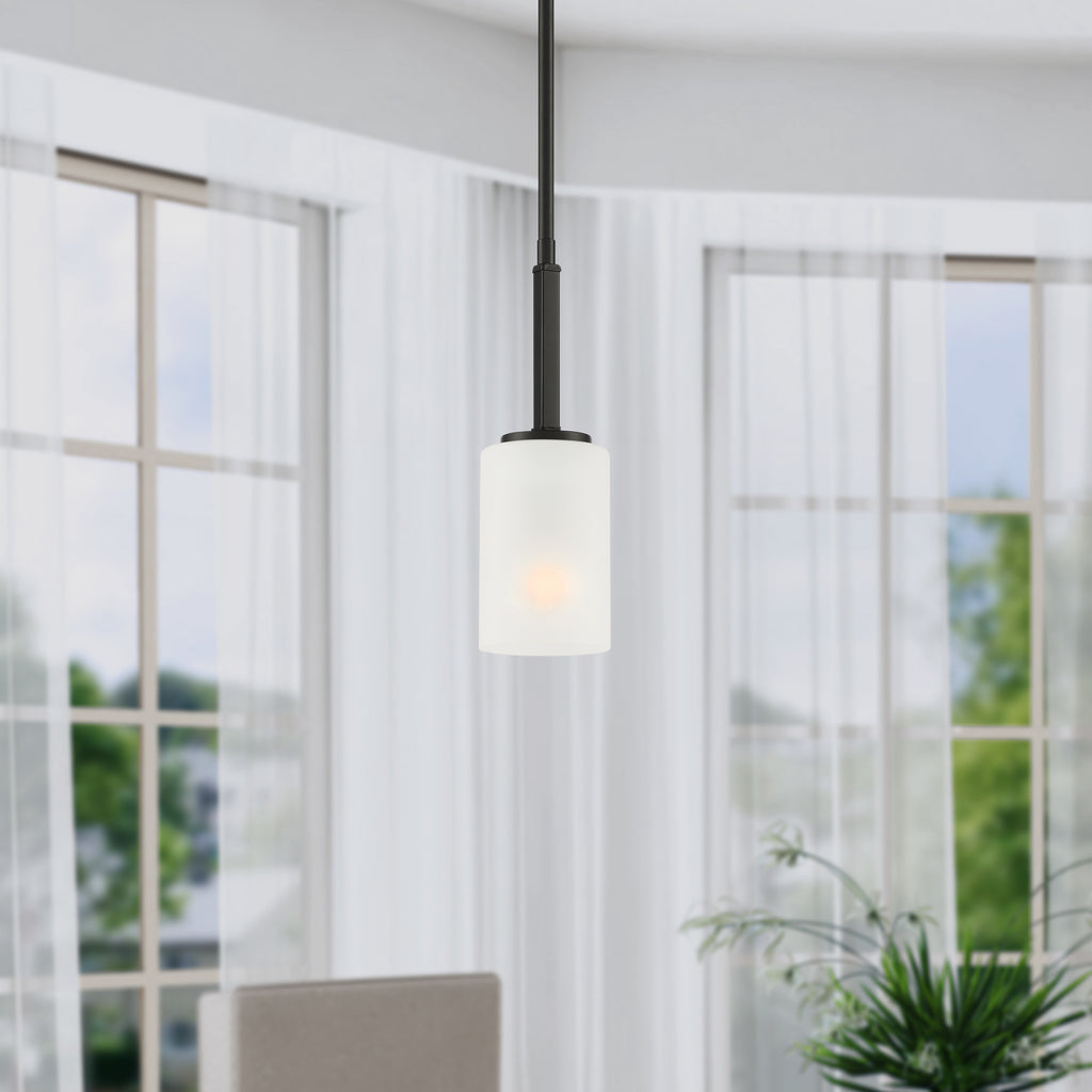 Carmine 1 -Light Matte Black Pendant