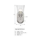 Zane 1 Light Wall Sconce