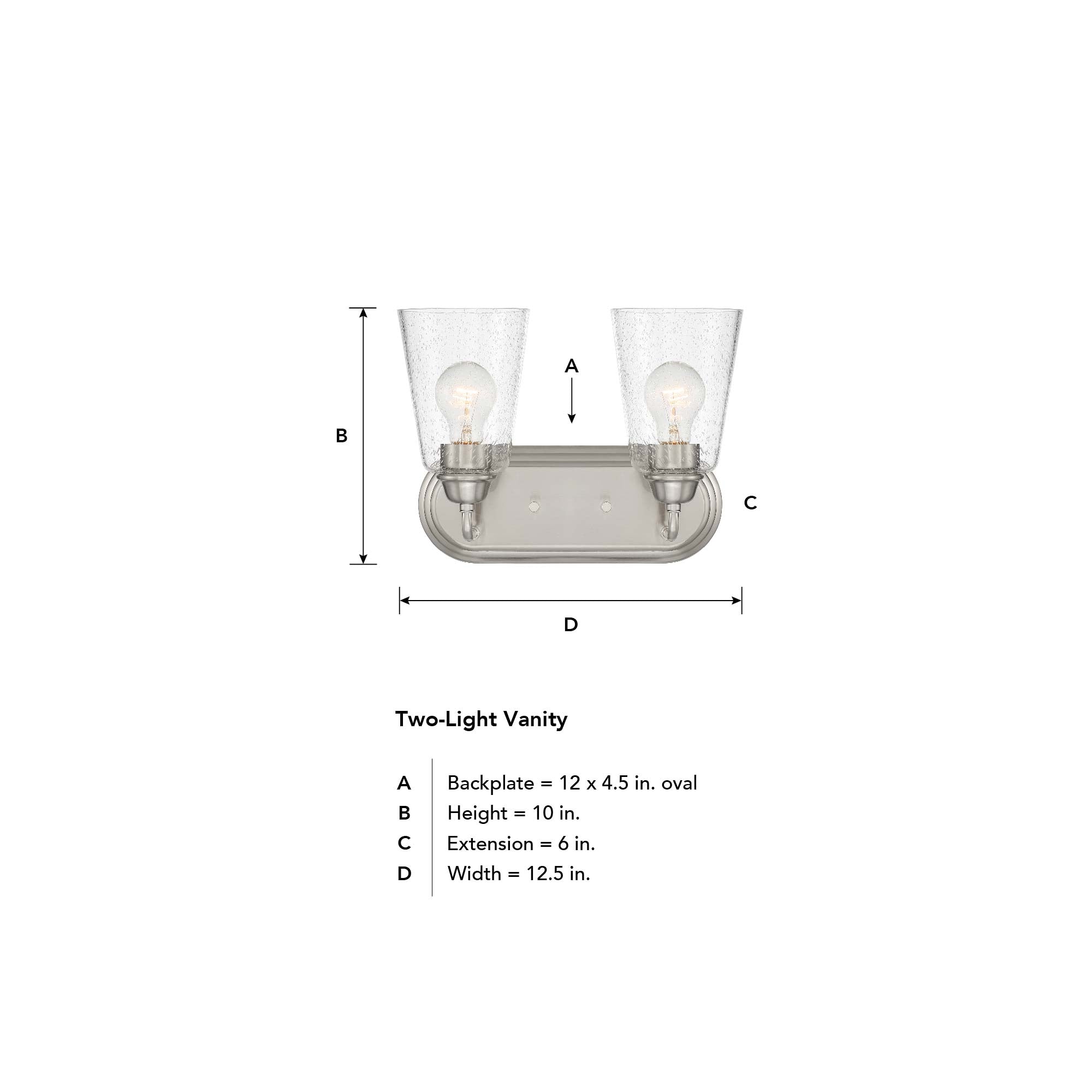 Zane 2 Light Vanity