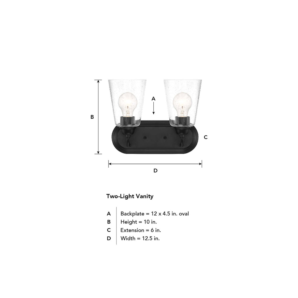 Zane 2 Light Vanity