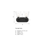 Zane 2 Light Vanity