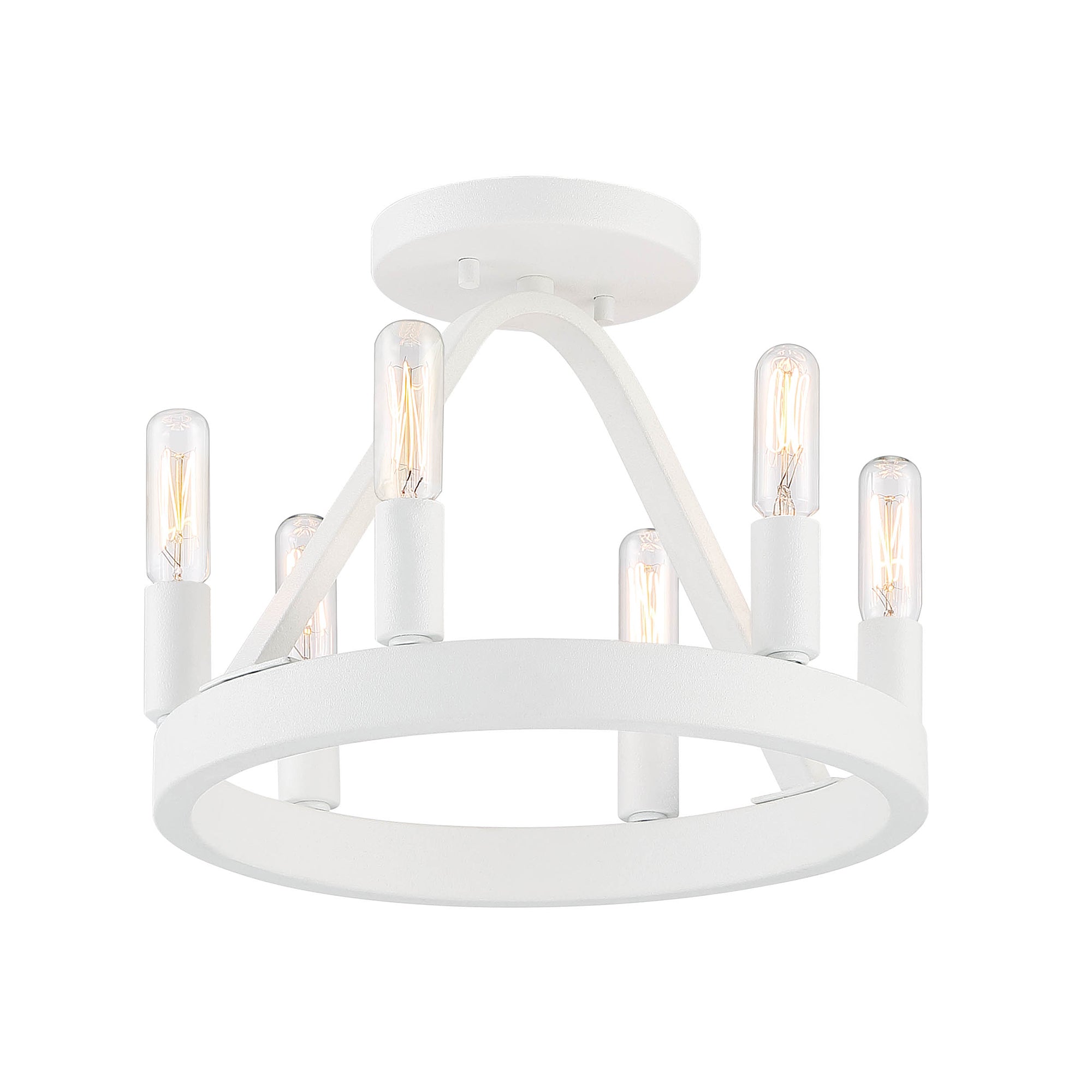 Carousel 6 Light Semi Flush