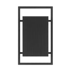 Pine Hills Black Dark Sky 1-Light Outdoor Line Voltage Hardwired Porch Light Wall Sconce with No Bulb Included