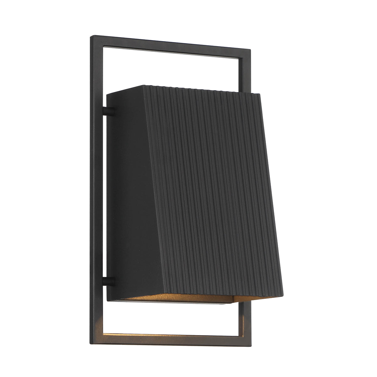 Pine Hills Black Dark Sky 1-Light Outdoor Line Voltage Hardwired Porch Light Wall Sconce with No Bulb Included