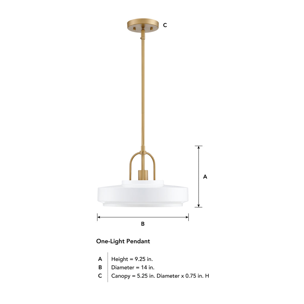 Odea 60-Watt 1-Light Matte White Transitional Pendant Light with Matte White Metal Shade and No Bulbs Included