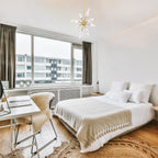 Star Dust 60-Watt 8-Light Brushed Gold Modern Pendant Light with Natural Marble Accents and No Bulbs Included