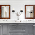 Summer Jazz 5.5 in. 1-Light Matte Black Transitional Wall Sconce with Clear Glass Shade for Bathrooms