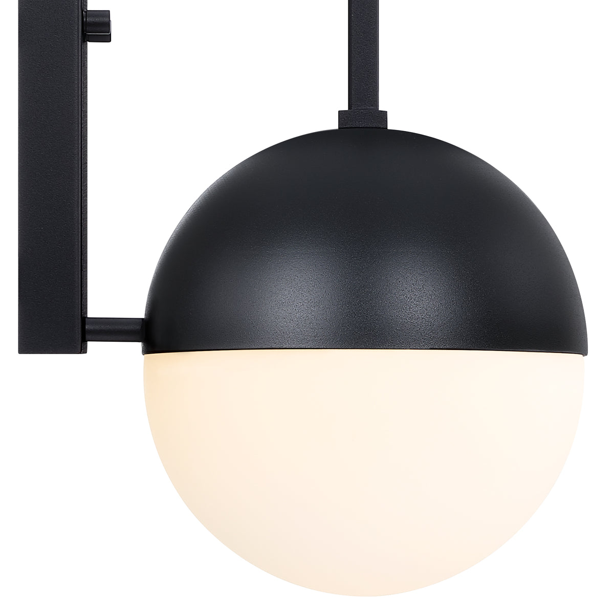 Pineview 14 in. Black 1-Light Outdoor Hardwired Wall Light Lantern Porch Sconce No Bulbs Included