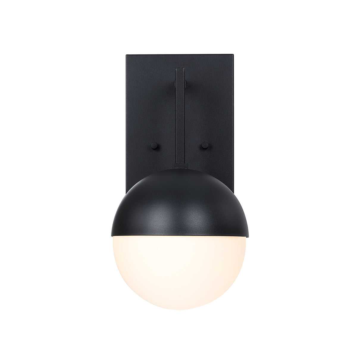 Pineview 14 in. Black 1-Light Outdoor Hardwired Wall Light Lantern Porch Sconce No Bulbs Included