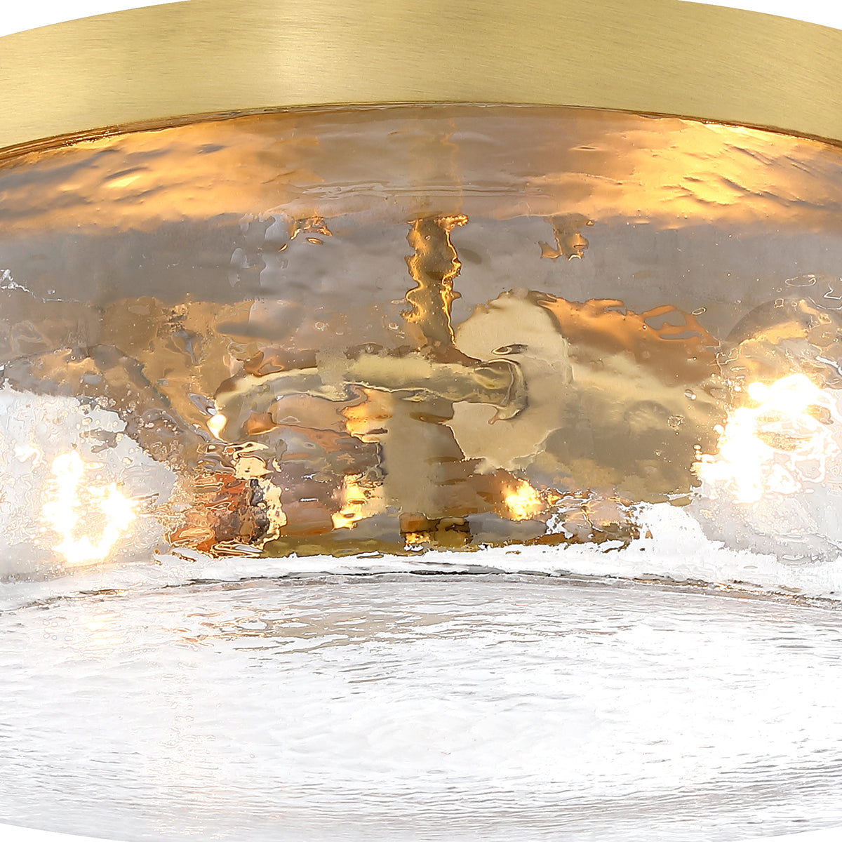 Rose Marie 13 in. Modern Brushed gold Medium-Base (E26) Bulb Flush Mount for Kitchens