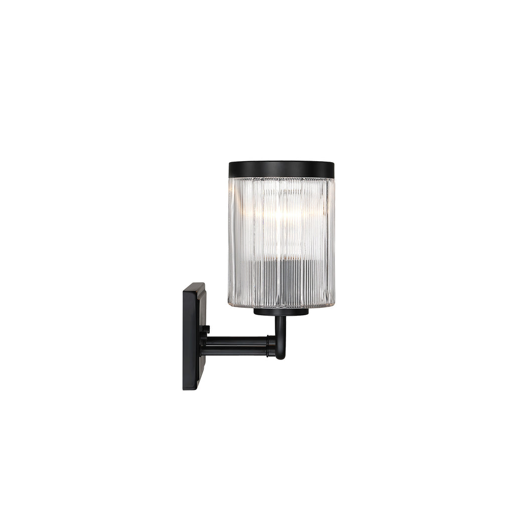 Aspen 16 in. 2-Light Matte Black Modern Wall Vanity Light for Bathrooms for Bathrooms