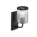 Aspen 4.75 in. 1-Light Matte Black Modern Indoor Wall Sconce Light for Bathrooms for Living Rooms