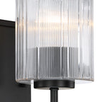 Aspen 4.75 in. 1-Light Matte Black Modern Indoor Wall Sconce Light for Bathrooms for Living Rooms