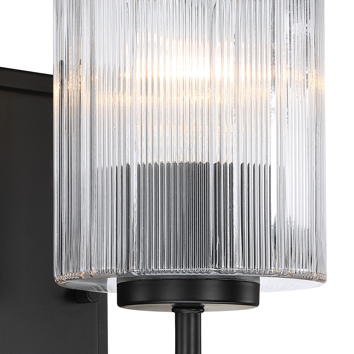 Aspen 4.75 in. 1-Light Matte Black Modern Indoor Wall Sconce Light for Bathrooms for Living Rooms