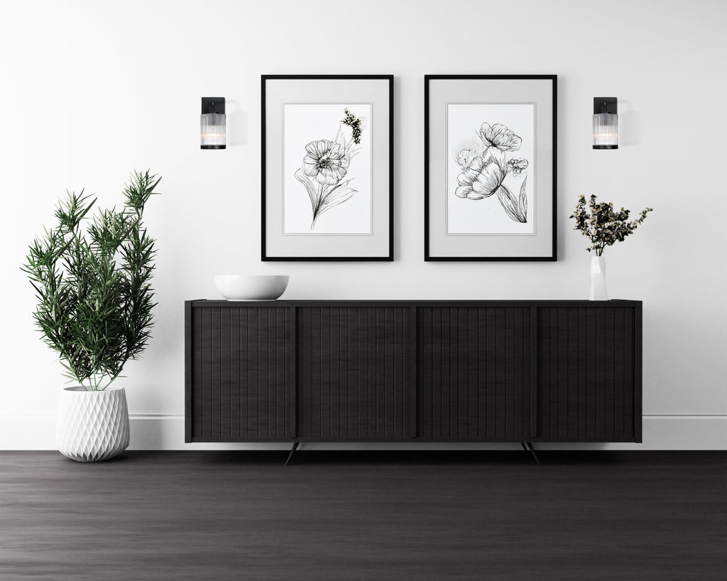 Aspen 4.75 in. 1-Light Matte Black Modern Indoor Wall Sconce Light for Bathrooms for Living Rooms