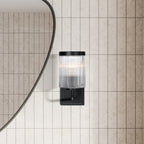 Aspen 4.75 in. 1-Light Matte Black Modern Indoor Wall Sconce Light for Bathrooms for Living Rooms
