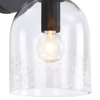 Astra 5.5 in. 1-Light Matte Black Modern Indoor Wall Sconce Light for Bathrooms for Living Rooms