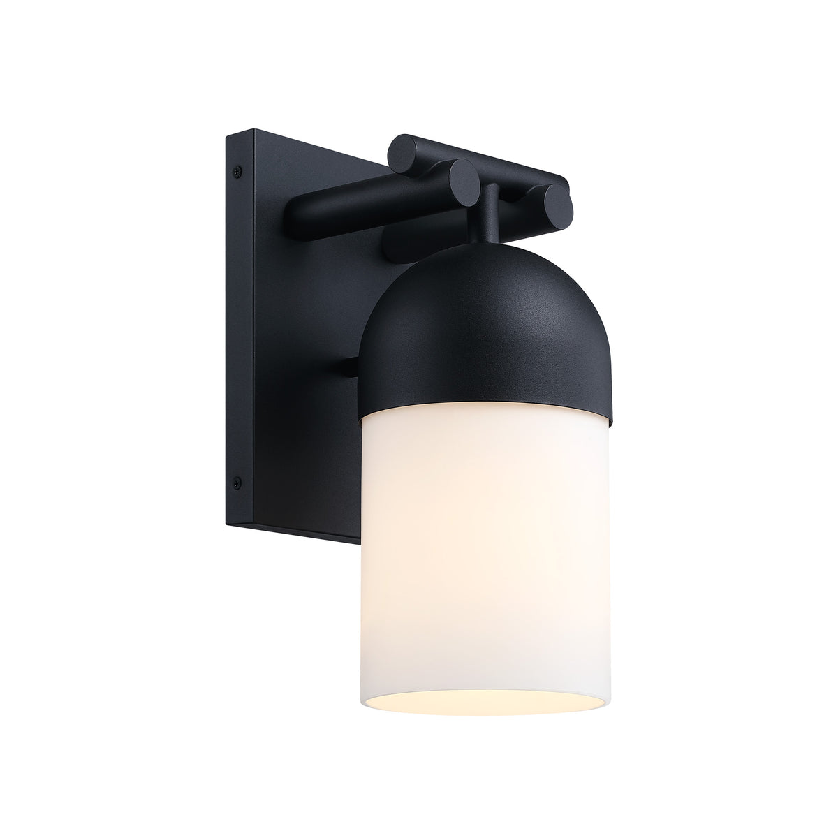 Ever Spring 14 in. 1-Light Black Outdoor Hardwired Wall Light Lantern Porch Sconce No Bulbs Included