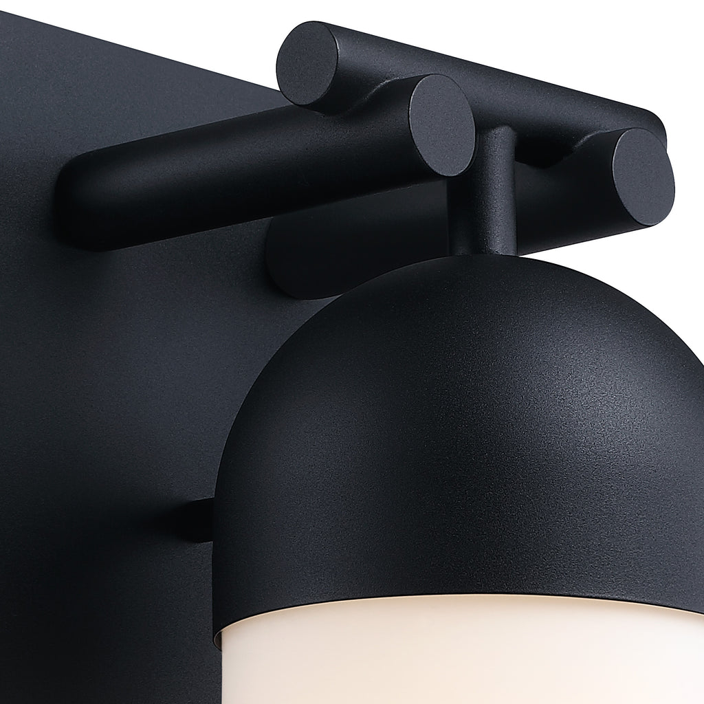 Ever Spring 14 in. 1-Light Black Outdoor Hardwired Wall Light Lantern Porch Sconce No Bulbs Included